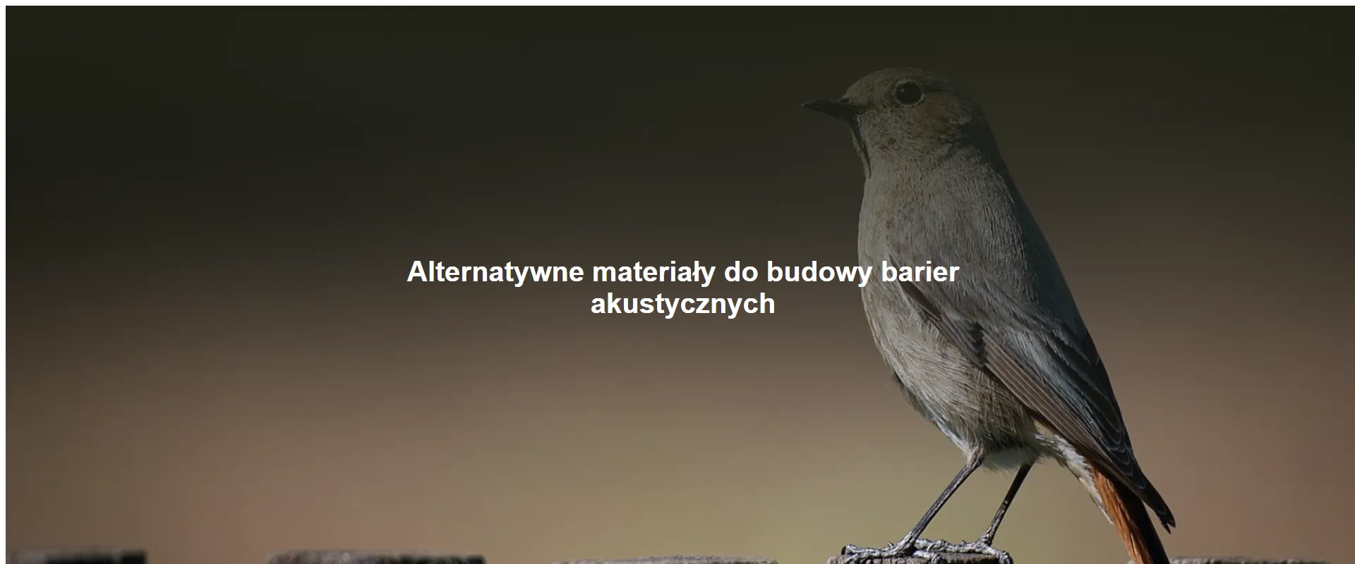 Alternatywne materiały do budowy barier akustycznych