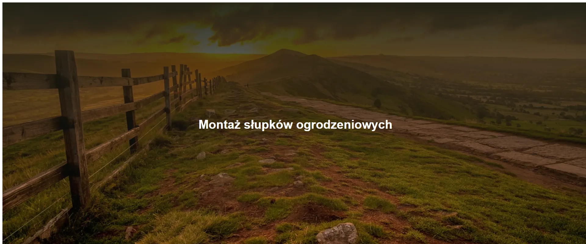 Montaż słupków ogrodzeniowych