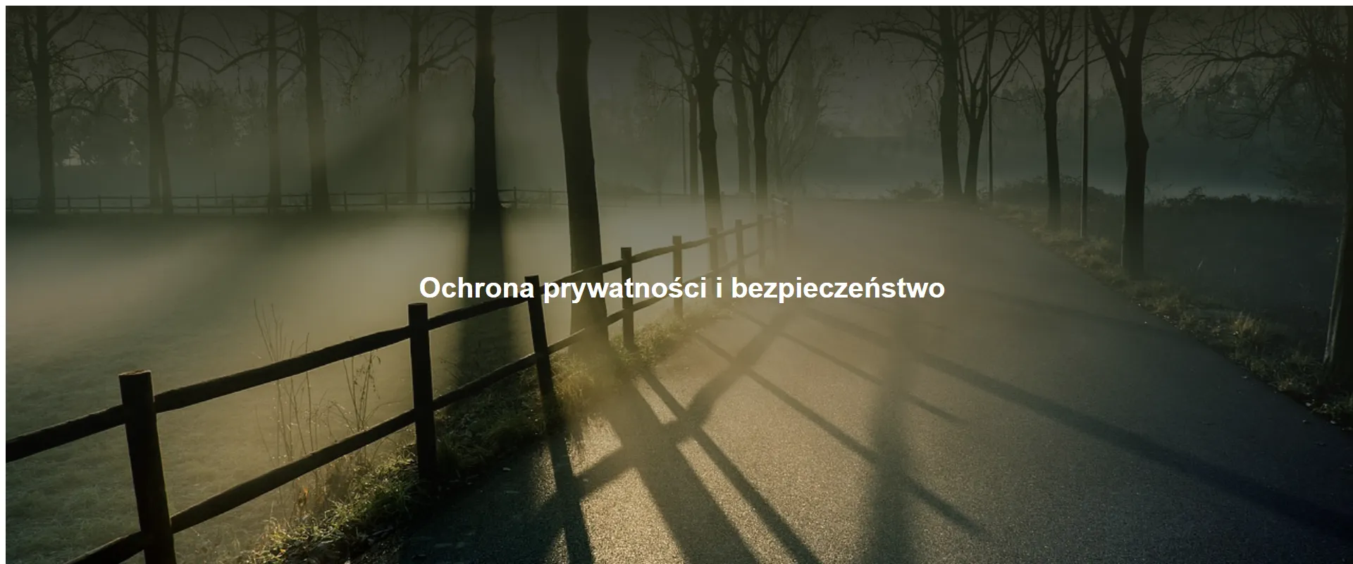 Ochrona prywatności i bezpieczeństwo