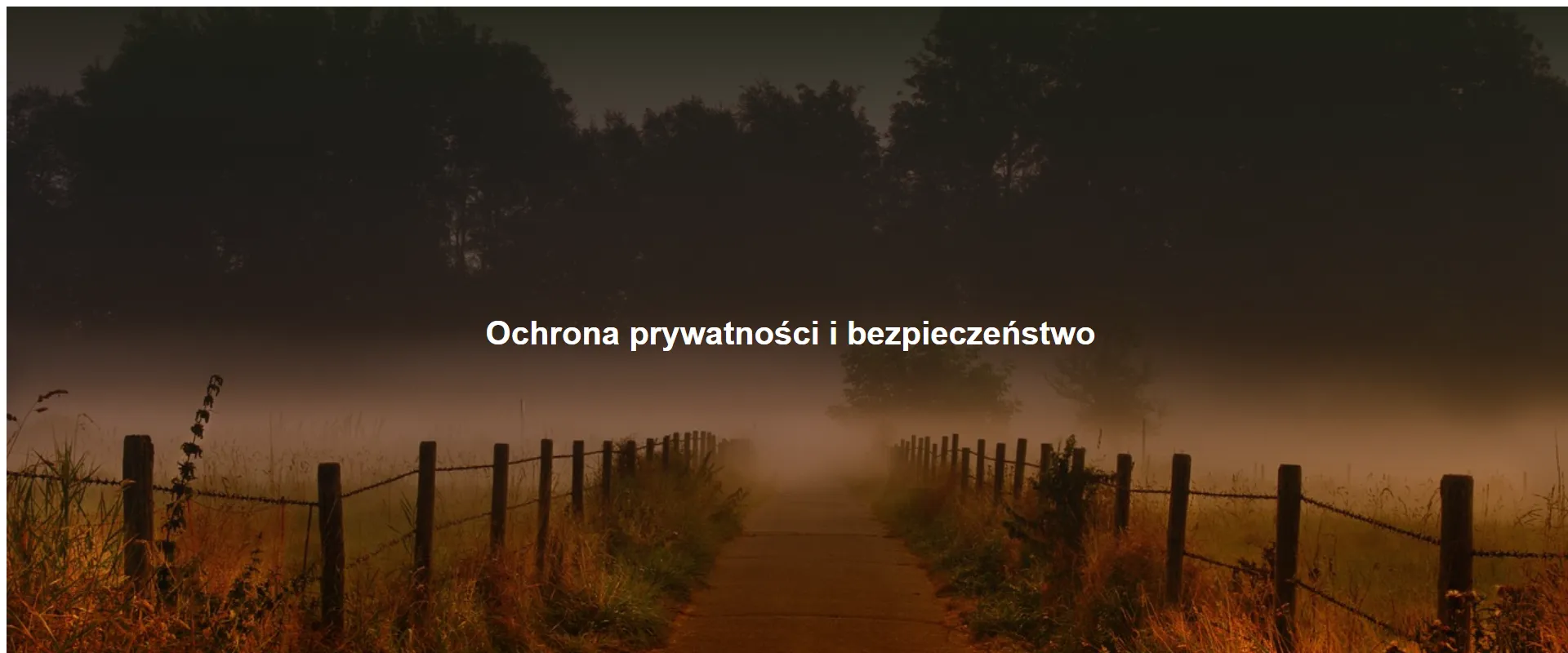 Ochrona prywatności i bezpieczeństwo