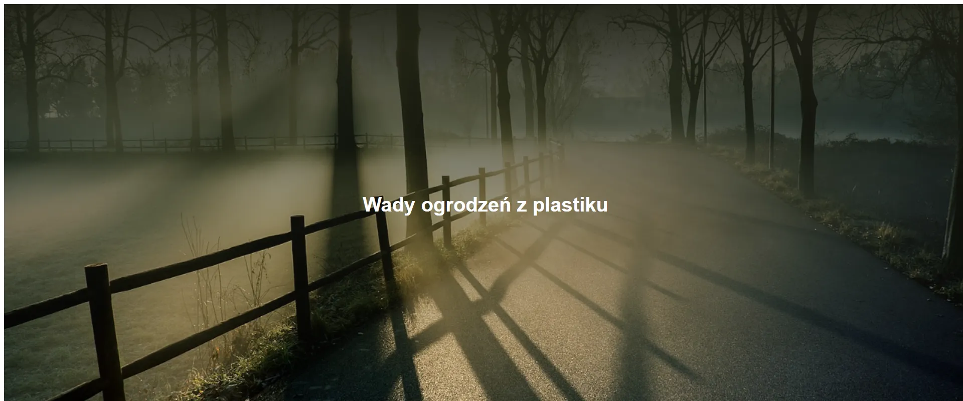 Wady ogrodzeń z plastiku